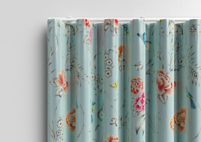 Borneo, Powder Blue - Made to Measure Curtains - Image 13